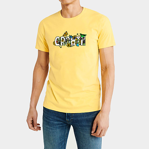 

Men's Daily Sports Business / Basic T-shirt - Rainbow / Animal Black & White, Print Black