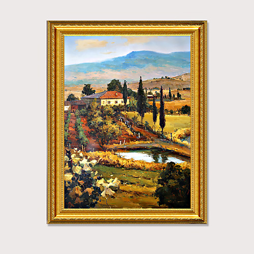 

Framed Art Print Famous Impressionist Pastoral Scenery Modern PS Oil Painting Wall Art