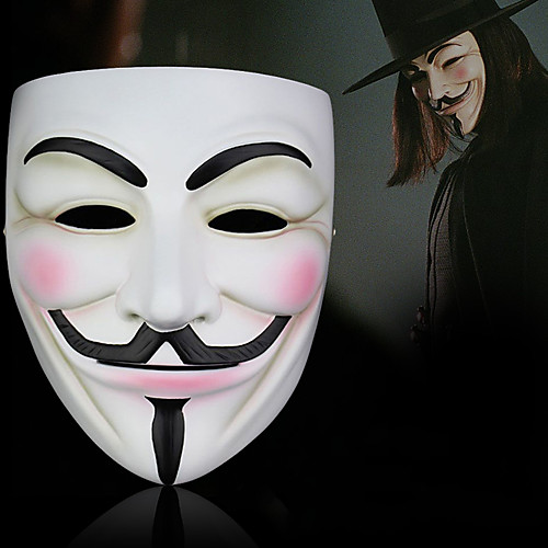 

Mask Halloween Mask Inspired by V for Vendetta Scary Movie White Halloween Halloween Masquerade Adults' Men's