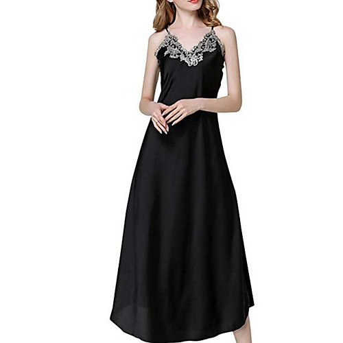 

Women's Deep V Babydoll & Slips Pajamas Color Block