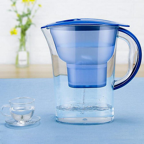 

Water Filter Pitcher with Water Quality Meter,White and Blue