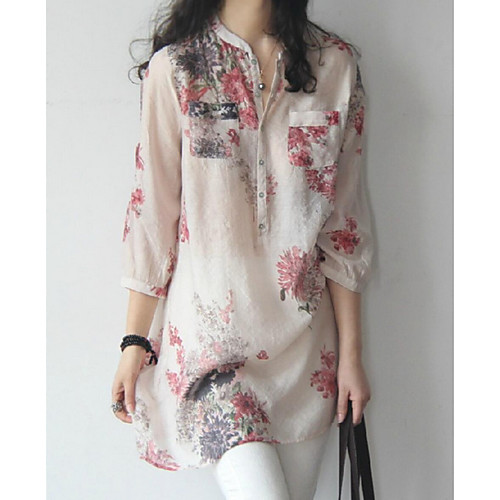 

Women's Daily Shirt - Floral Red