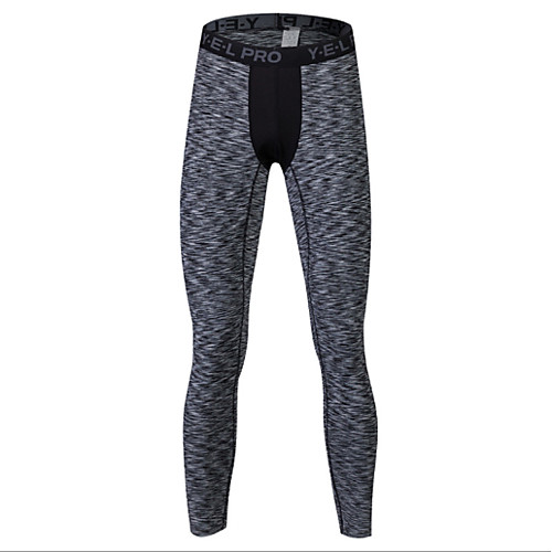 

Compression Gym Men's Normal Polyester Sexy Long Johns Geometric Mid Waist
