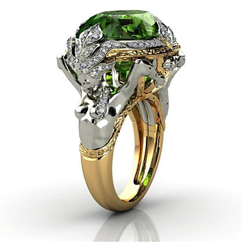 

Men Women Ring Cubic Zirconia 1pc Gold Copper Steel Imitation Diamond Round Stylish Gift Festival Jewelry Classic Fish