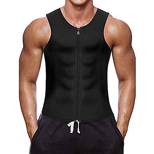 

Men's Daily Sports Gym Active Skinny Tank Top - Solid Colored Basic Round Neck Black / Summer / Sleeveless