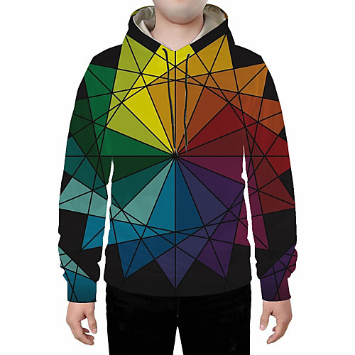 

Men's Basic Hoodie - 3D Rainbow US32 / UK32 / EU40