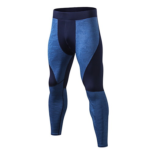 

Men's Normal Polyester Sexy Long Johns Color Block Mid Waist