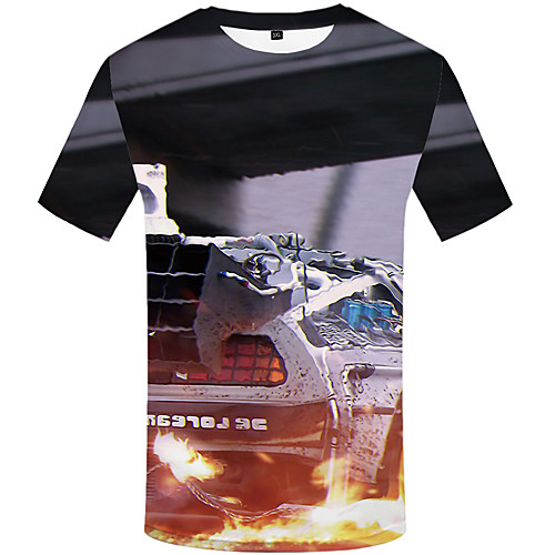 

Men's Daily Street chic T-shirt - 3D Print Rainbow