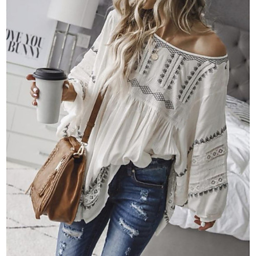

Women's Daily Shirt - Solid Colored White
