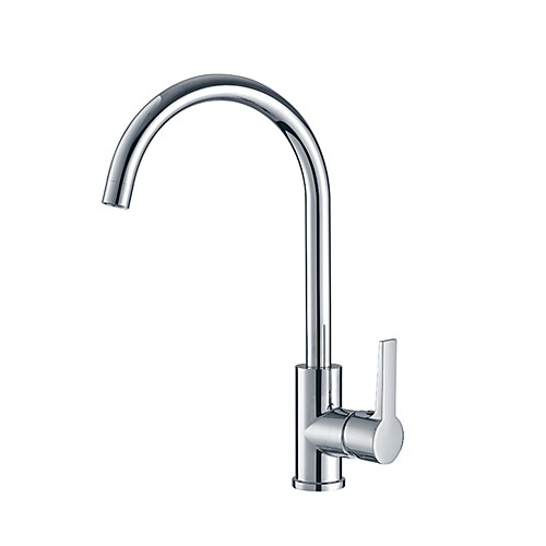 

Kitchen faucet - Exquisite Chrome Kitchen Sink Faucet with Single Handle Deck Mounted