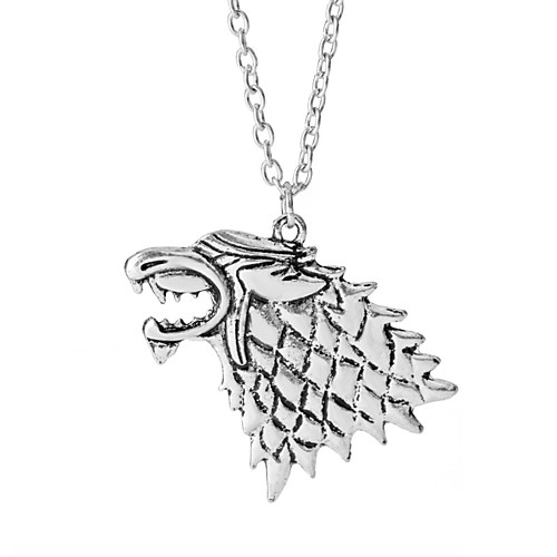 

Women's Pendant Necklace Necklace Friends European Romantic Casual / Sporty Sweet Chrome Silver 50 cm Necklace Jewelry 1pc For Street Festival