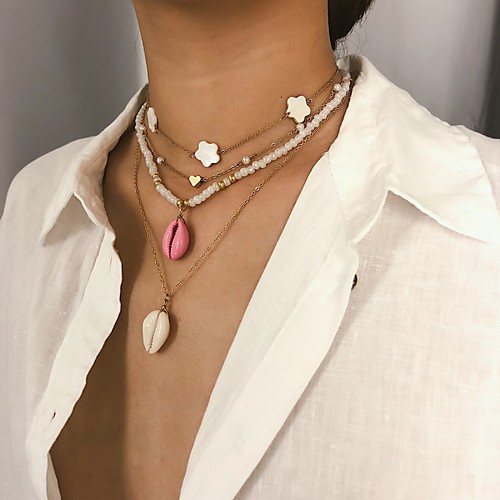 

Women's Necklace Friends European Romantic Casual / Sporty Sweet Chrome Gold 32 cm Necklace Jewelry 1pc For Street Festival