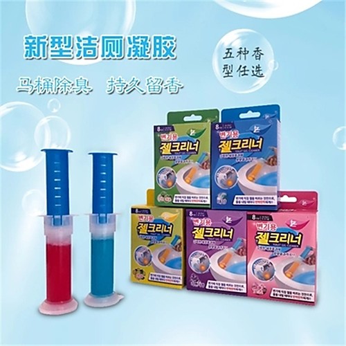 

Toilet Bow Cleaner Fresh Gel Toilet Bowl Cleaning Stamps Gel Cleaner Helps Prevent Limescale and Toilet Rings Rainshower Lemon Scent 8 Stamps