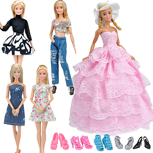 

Doll accessories Doll Clothes Doll Dress Simple Creative Kawaii Clothing Fabrics 5 pcs Children's All Toy Gift