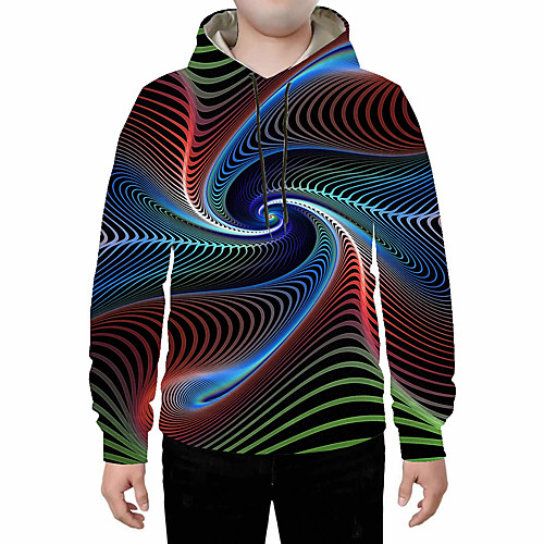 

Men's Basic Hoodie - 3D Rainbow US32 / UK32 / EU40