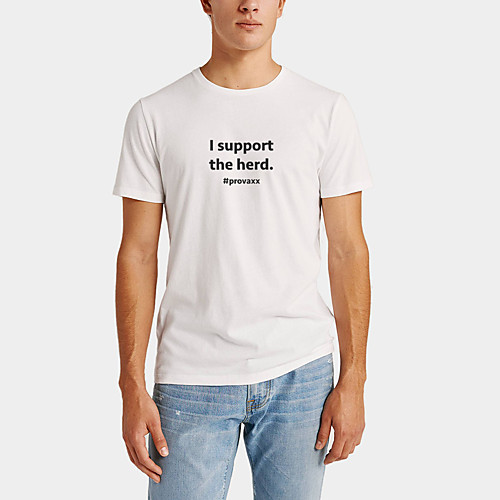 

Men's Daily Sports Business / Basic T-shirt - Solid Colored / Letter Black & White, Print Black
