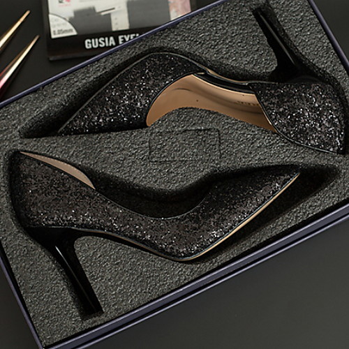 

Women's Wedding Shoes Stiletto Heel Pointed Toe PU Spring & Summer White / Black