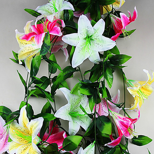 

1PC Simulation Of A Single Large Lily Flower 2.4 Meters Hanging Wall Small Hualien Wedding Room Decoration
