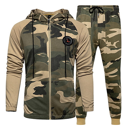 

Men's Basic Hoodie - Camo / Camouflage Army Green US32 / UK32 / EU40