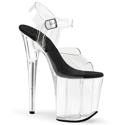 

Women's Sandals Stiletto Heel Peep Toe PU British Summer White / Black