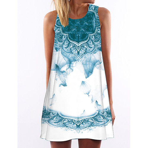 

Women's Blue Dress Sheath Color Block S M