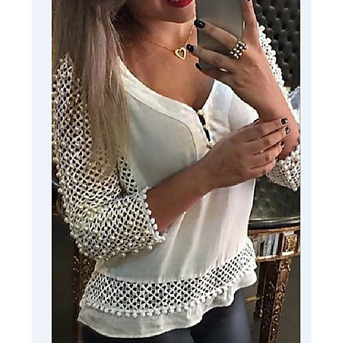 

Women's Daily Shirt - Solid Colored White