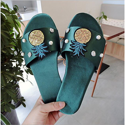 

Women's Sandals Katy Perry Sandals Flat Heel Open Toe PU Summer Green / Blue