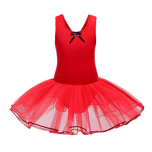 

Girls' Ballet Party Costume Career Costumes Tutus Fashion Poly / Cotton Blend Arm Green Claret / Red Blushing Pink Dress / Kid's