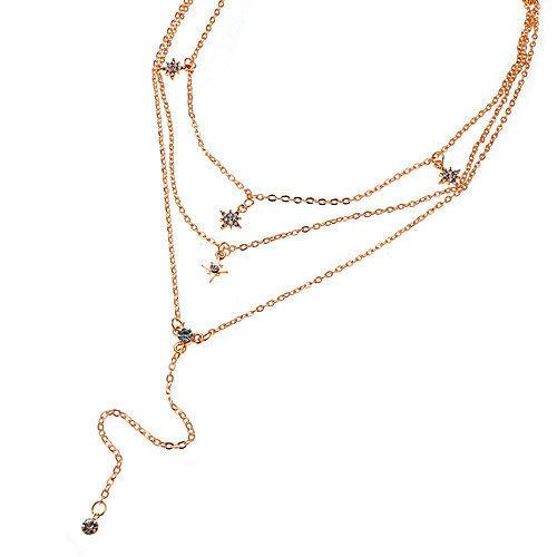 

Women's Pendant Necklace Necklace Friends European Romantic Casual / Sporty Sweet Chrome Gold 45 cm Necklace Jewelry 1pc For Street Festival