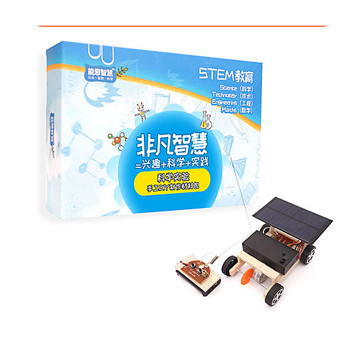 

Science & Exploration Set Educational Toy Vehicles Solar Powered DIY Hand-made Wooden Teenager All Toy Gift 1 pcs