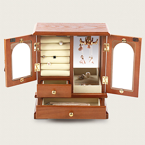 

Jewelry Box - Wooden Dark Brown, Light Brown 21.5 cm 11 cm 26 cm