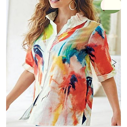 

Women's Daily Shirt - Floral Yellow