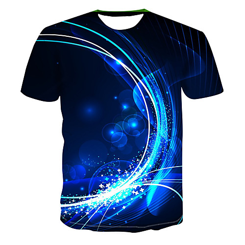 

Men's Club Weekend Street chic / Punk & Gothic T-shirt - 3D / Abstract / Graphic Print Navy Blue