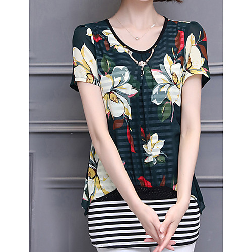 

Women's Daily Blouse - Geometric Wine