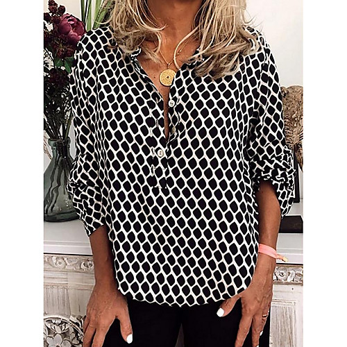 

Women's Daily T-shirt - Geometric Khaki