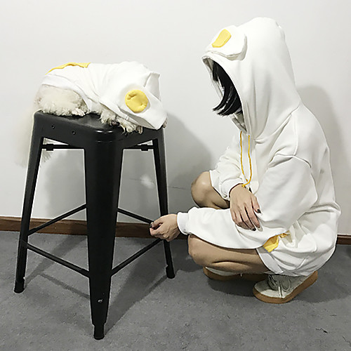 

Dog Costume Hoodie Matching Outfits Dog Clothes Breathable Yellow Costume Corgi Shiba Inu Bichon Frise Polyester Character Casual / Daily Cute Women M S M L XL XXL