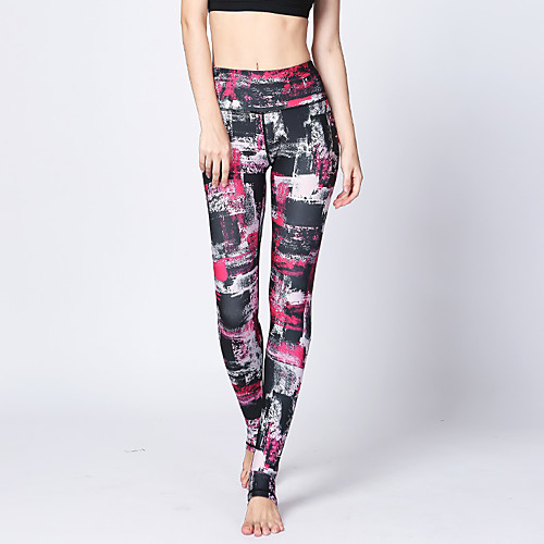 

Activewear Yoga Women's Training / Daily Wear POLY / Milk Fiber Pattern / Print / Gore Natural Pants