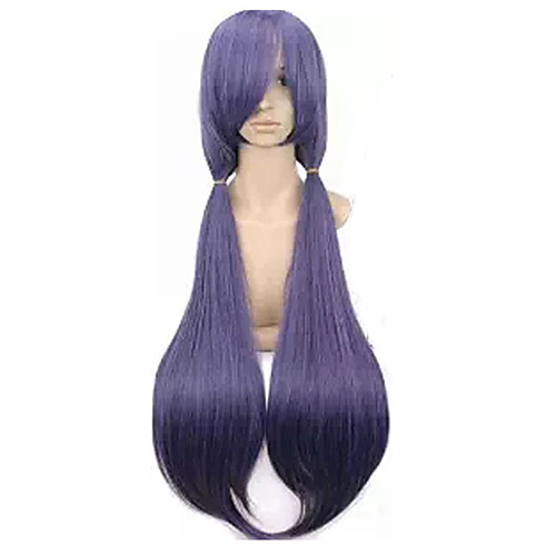 

Lovelive Tojo Nozomi Cosplay Wigs Women's With 2 Ponytails 40 inch Heat Resistant Fiber kinky Straight Purple Purple Anime
