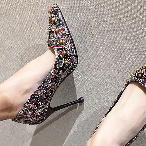 

Women's Heels Stiletto Heel Pointed Toe PU Summer Red / Black