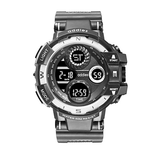 

Men's Digital Watch Automatic self-winding Sporty Stylish Black 30 m Calendar / date / day Thermometer Alarm Clock Analog - Digital Outdoor Cool - Black Gold Blue Two Years Battery Life