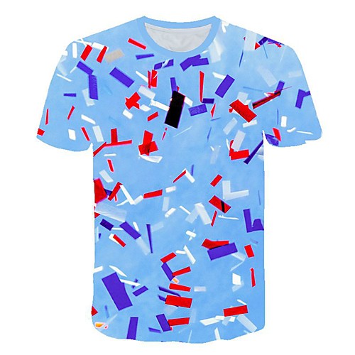 

Men's Daily T-shirt - 3D Print Blue