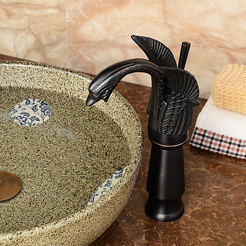 

Bathroom Sink Faucet - Standard Oil-rubbed Bronze Centerset Single Handle One HoleBath Taps