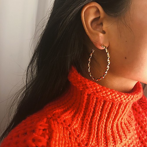

Women's Earrings Holiday Wedding Birthday Romantic Earrings Jewelry Gold For Date Street Festival 1 Pair