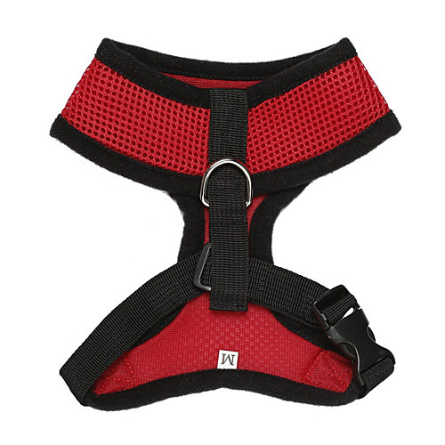 

Dog Harness Mesh Harness Breathable Adjustable / Retractable Solid Colored Mesh Nylon Small Dog Medium Dog Large Dog Black / Orange Black