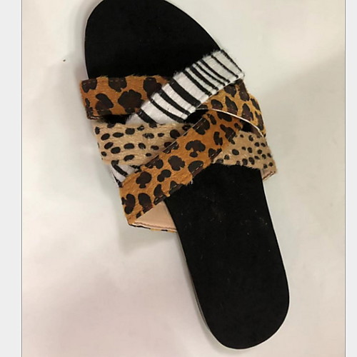 

Women's Slippers & Flip-Flops Flat Heel Open Toe EVA(ethylene-vinyl acetate copolymer) Summer Brown