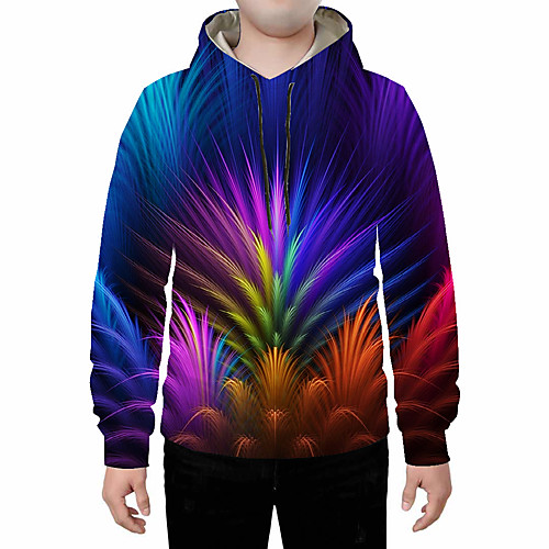 

Men's Basic Hoodie - 3D Rainbow US32 / UK32 / EU40