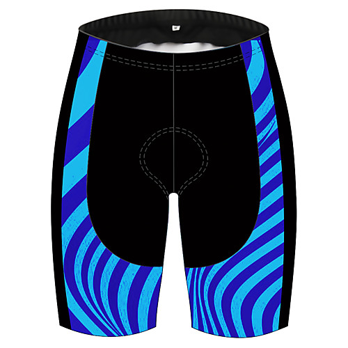 

21Grams Men's Cycling Shorts Bike Shorts Padded Shorts / Chamois Pants Breathable 3D Pad Quick Dry Sports 3D Stripes Patchwork Black / Blue Mountain Bike MTB Road Bike Cycling Clothing Apparel Bike