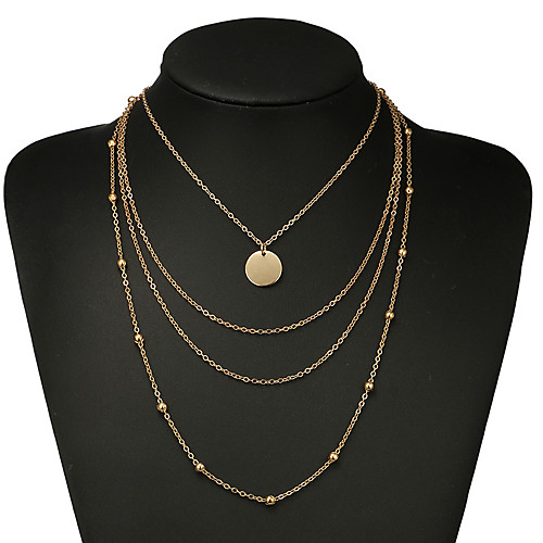 

Women's Necklace Friends European Romantic Casual / Sporty Sweet Chrome Gold 56 cm Necklace Jewelry 1pc For Street Festival