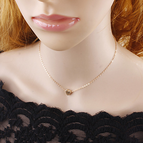 

Women's Necklace Friends European Romantic Casual / Sporty Sweet Chrome Gold Silver 35 cm Necklace Jewelry 1pc For Street Festival