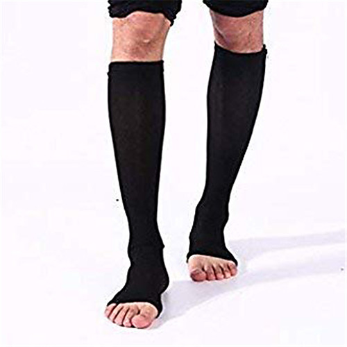 

Zip Socks Compression Socks Athletic Sports Socks 1 Pair Women's Tube Socks Breathable Moisture Wicking Sweat-wicking Comfortable Running Jogging Sports Solid Colored Nylon Dark Grey Yellow Grey